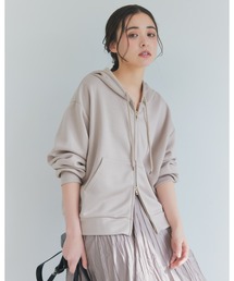 an chic（アンシック）の「マシュマロタッチダブルジップパーカー（パーカー）」