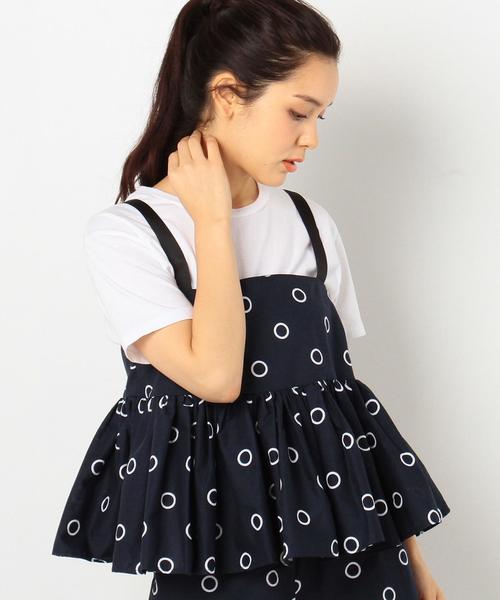 The Fifth Label(ザ・フィフス・レーベル)の「theFIFTHサーキュラープリントキャミ/theFIFTH SRCPRT CAMI(シャツ/ブラウス・レディース・ネイビー・フリー)」の1枚目の写真