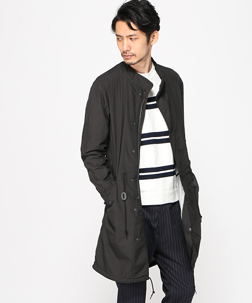 Alpha Industries(アルファインダストリーズ)の「◇ALPHA / アルファ NO STAND COLLAR M-65(ミリタリージャケット・メンズ・ブラック/カーキ・MEDIUM/LARGE)」の2枚目の写真