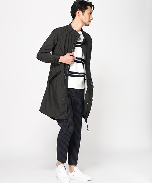 Alpha Industries(アルファインダストリーズ)の「◇ALPHA / アルファ NO STAND COLLAR M-65(ミリタリージャケット・メンズ・ブラック/カーキ・MEDIUM/LARGE)」の3枚目の写真