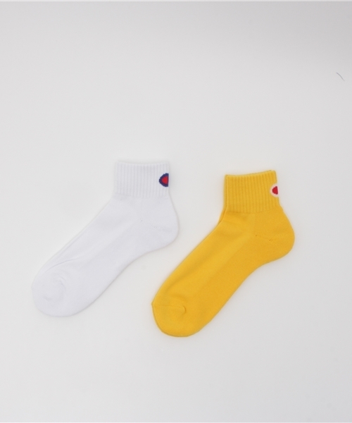Champion（チャンピオン）の「【Champion】【WEB限定】アンクルソックス（ソックス/靴下・メンズ・ブラック/ホワイト×ブルー/ホワイト×レッド/ホワイト/ホワイト×イエロー/グレー・SMALL/MEDIUM）」の4枚目の写真