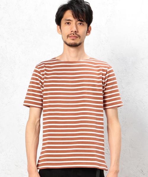 green label relaxing（グリーンレーベルリラクシング）の「KC BORDER BOAT/N S/S Tシャツ◆（Tシャツ/カットソー・メンズ・ホワイト/ネイビー/ブラック/ライトグレー/オレンジ系その他・X-LARGE/SMALL/LARGE/MEDIUM）」の20枚目の写真