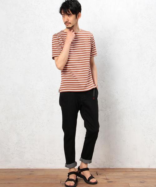 green label relaxing（グリーンレーベルリラクシング）の「KC BORDER BOAT/N S/S Tシャツ◆（Tシャツ/カットソー・メンズ・ホワイト/ネイビー/ブラック/ライトグレー/オレンジ系その他・X-LARGE/SMALL/LARGE/MEDIUM）」の22枚目の写真