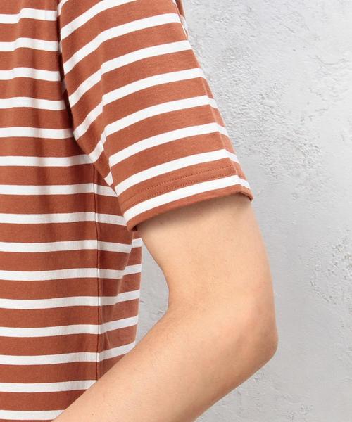 green label relaxing（グリーンレーベルリラクシング）の「KC BORDER BOAT/N S/S Tシャツ◆（Tシャツ/カットソー・メンズ・ホワイト/ネイビー/ブラック/ライトグレー/オレンジ系その他・X-LARGE/SMALL/LARGE/MEDIUM）」の13枚目の写真