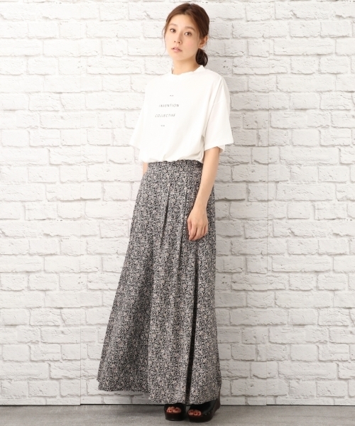 LEPSIM（レプシィム）の「ハイネックプリントワイドTシャツ　729319（Tシャツ/カットソー・レディース・ブラック/オフホワイト/トップグレー・FREE）」の8枚目の写真