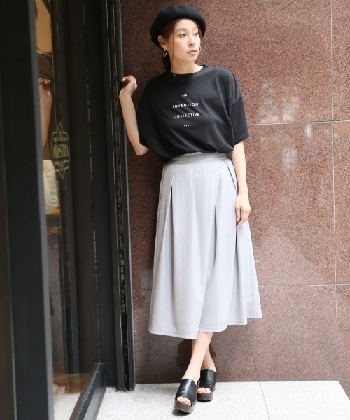 LEPSIM（レプシィム）の「ハイネックプリントワイドTシャツ　729319（Tシャツ/カットソー・レディース・ブラック/オフホワイト/トップグレー・FREE）」の9枚目の写真