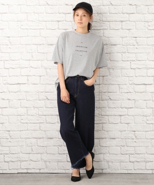 LEPSIM（レプシィム）の「ハイネックプリントワイドTシャツ　729319（Tシャツ/カットソー・レディース・ブラック/オフホワイト/トップグレー・FREE）」の10枚目の写真