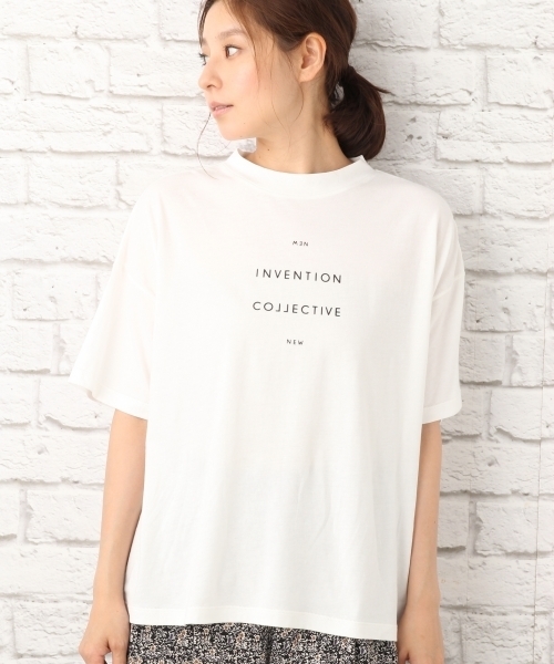LEPSIM（レプシィム）の「ハイネックプリントワイドTシャツ　729319（Tシャツ/カットソー・レディース・ブラック/オフホワイト/トップグレー・FREE）」の11枚目の写真