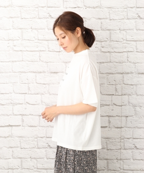 LEPSIM（レプシィム）の「ハイネックプリントワイドTシャツ　729319（Tシャツ/カットソー・レディース・ブラック/オフホワイト/トップグレー・FREE）」の12枚目の写真