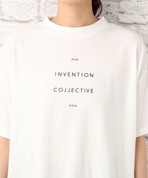 LEPSIM（レプシィム）の「ハイネックプリントワイドTシャツ　729319（Tシャツ/カットソー・レディース・ブラック/オフホワイト/トップグレー・FREE）」の4枚目の写真