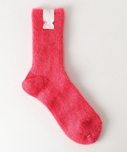 BEAUTY&YOUTH UNITED ARROWS(ビューティーアンドユースユナイテッドアローズ)の「BY モヘヤ混ソックス ◆(ソックス/靴下・レディース・オフホワイト/グレー/ライトピンク/ピンク/ライトブルー・FREE)」の4枚目の写真