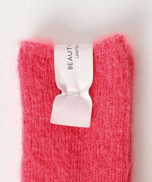 BEAUTY&YOUTH UNITED ARROWS(ビューティーアンドユースユナイテッドアローズ)の「BY モヘヤ混ソックス ◆(ソックス/靴下・レディース・オフホワイト/グレー/ライトピンク/ピンク/ライトブルー・FREE)」の7枚目の写真