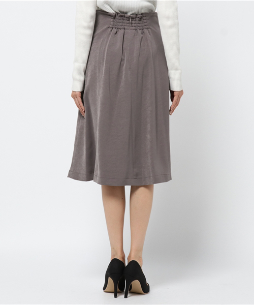 N.(N. Natural Beauty Basic)(エヌエヌナチュラルビューティーベーシック)の「ハイウエストスウェードスカート(スカート・レディース・ブラック/ベージュ/グレー・SMALL/MEDIUM)」の6枚目の写真