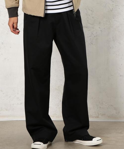 green label relaxing（グリーンレーベルリラクシング）の「■■SC C/TEN/チノ 2P ワイドパンツ ◆（チノパンツ・メンズ・ベージュ/ブラック・X-LARGE/MEDIUM/LARGE/SMALL）」の3枚目の写真