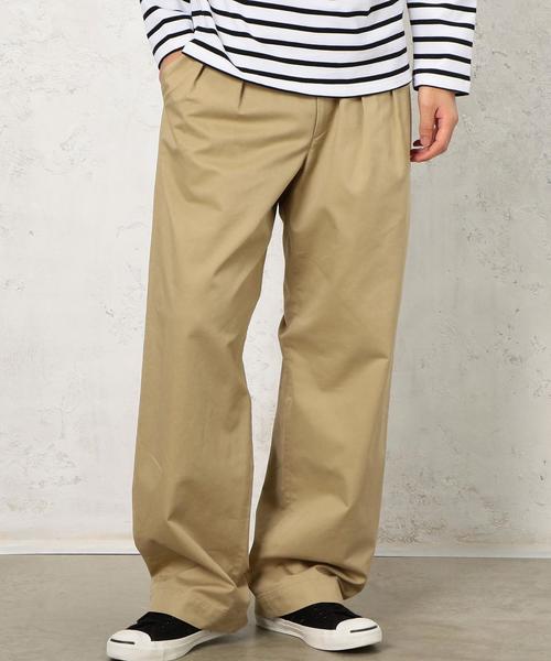 green label relaxing（グリーンレーベルリラクシング）の「■■SC C/TEN/チノ 2P ワイドパンツ ◆（チノパンツ・メンズ・ベージュ/ブラック・X-LARGE/MEDIUM/LARGE/SMALL）」の12枚目の写真