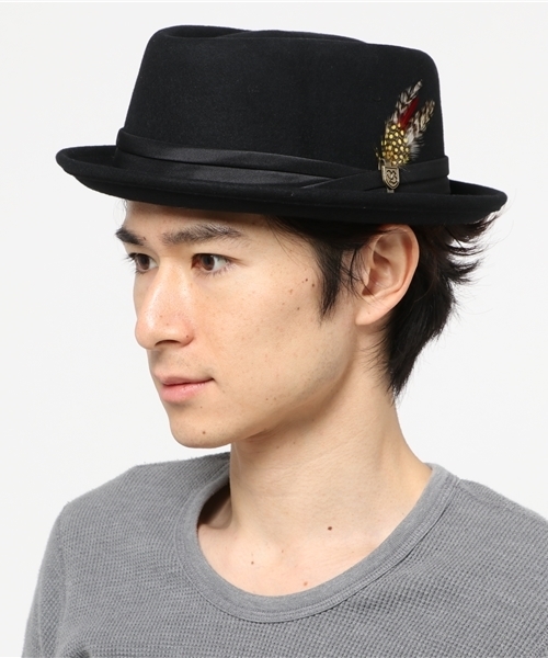 BRIXTON（ブリクストン）の「BRIXTON PORKPIE HAT STOUT BLACK（ハット