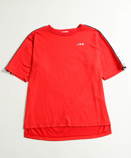 FILA(フィラ)の「∴WEGO/FILAラインテープTシャツ(Tシャツ/カットソー・メンズ・ネイビー/レッド・MEDIUM/LARGE)」の19枚目の写真