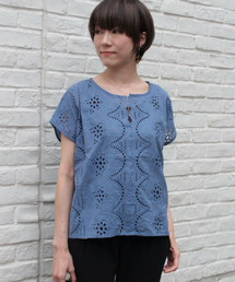 un dix cors | レース刺繍ブラウス(シャツ/ブラウス)