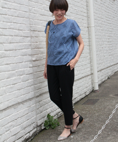 un dix cors（アンディコール）の「レース刺繍ブラウス（シャツ/ブラウス・レディース・イエロー/ブルー・ﾌﾘ-）」の15枚目の写真