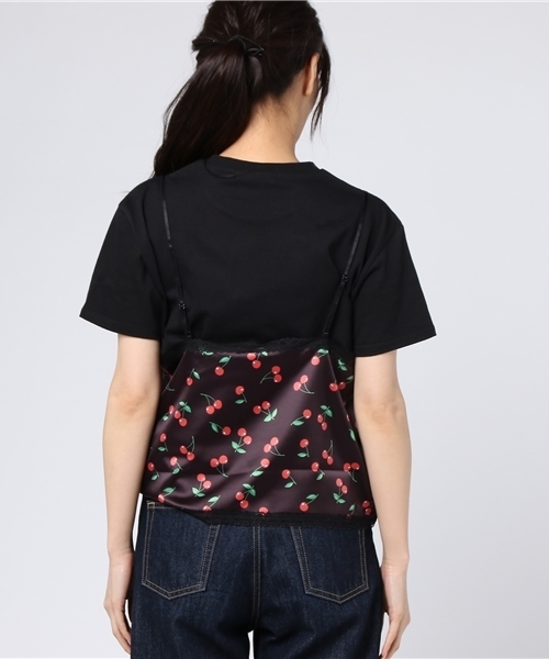 Candy Stripper（キャンディストリッパー）の「SUNNY CHERRY CAMISOLE ＆ TOPS（Tシャツ/カットソー・レディース・ピンク/レッド/ブラック・2）」の6枚目の写真