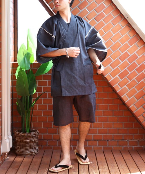 しじら織り　浴衣　藍染　手縫い 3109-21-p1x.jpg