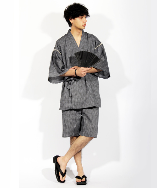 セール】しじら織り 甚平 上下セット コットン 涼しい（浴衣）｜8