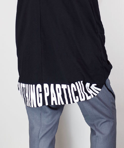 rovtski（ロフトスキー）の「rovtski 【ビッグシルエット】TRフロントイン ビッグTシャツ/5C17013001（Tシャツ/カットソー・メンズ・ブラック/ホワイト・LARGE/MEDIUM）」の2枚目の写真