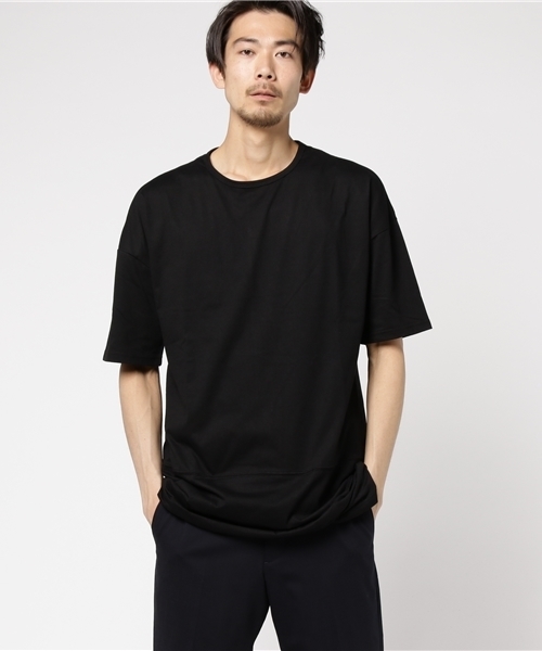 rovtski（ロフトスキー）の「rovtski 【ビッグシルエット】TRフロントイン ビッグTシャツ/5C17013001（Tシャツ/カットソー・メンズ・ブラック/ホワイト・LARGE/MEDIUM）」の12枚目の写真