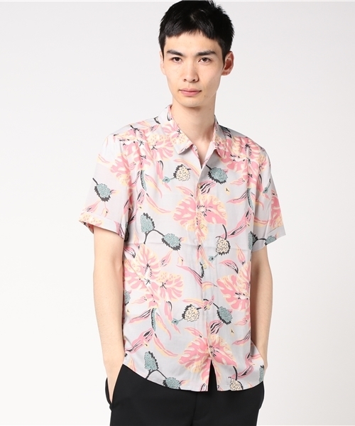 ALLSAINTS（オールセインツ）の「【本日セール終了】PIPELINE SS SHIRT（シャツ/ブラウス・メンズ・グレー・SMALL/LARGE/MEDIUM/X-SMALL）」の4枚目の写真