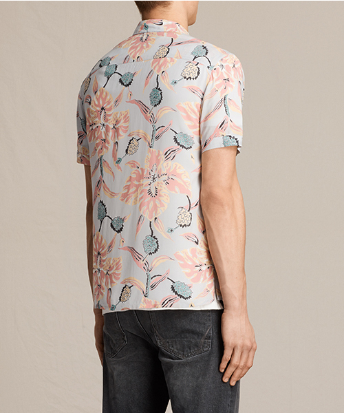 ALLSAINTS（オールセインツ）の「【本日セール終了】PIPELINE SS SHIRT（シャツ/ブラウス・メンズ・グレー・SMALL/LARGE/MEDIUM/X-SMALL）」の3枚目の写真