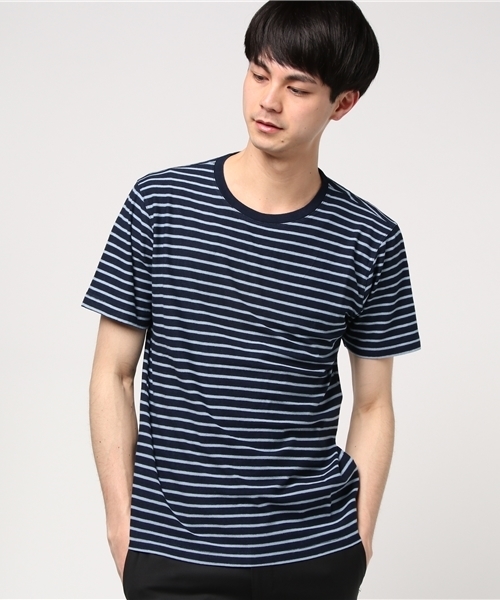 Altea（アルテア）の「Altea ボーダーカットソー（Tシャツ/カットソー・メンズ・ブルー系その他/ダークネイビー/レッド系その他・SMALL/MEDIUM）」の12枚目の写真