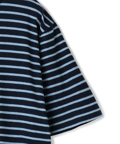 Altea（アルテア）の「Altea ボーダーカットソー（Tシャツ/カットソー・メンズ・ブルー系その他/ダークネイビー/レッド系その他・SMALL/MEDIUM）」の15枚目の写真
