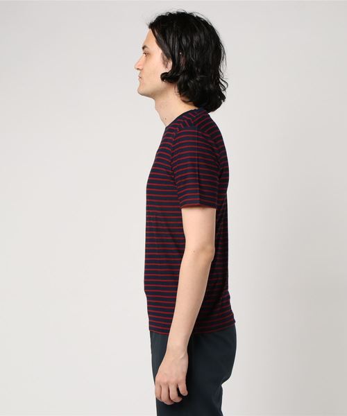Altea（アルテア）の「Altea ボーダーカットソー（Tシャツ/カットソー・メンズ・ブルー系その他/ダークネイビー/レッド系その他・SMALL/MEDIUM）」の4枚目の写真