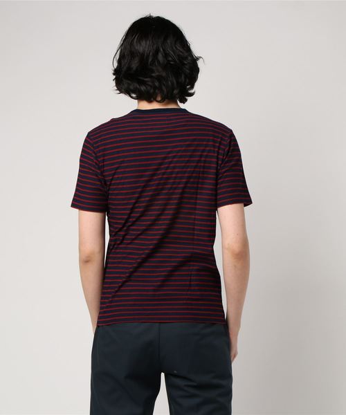 Altea（アルテア）の「Altea ボーダーカットソー（Tシャツ/カットソー・メンズ・ブルー系その他/ダークネイビー/レッド系その他・SMALL/MEDIUM）」の5枚目の写真
