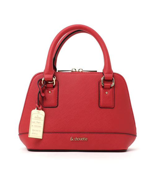 & chouette（アンドシュエット）の「[f]ボストンバッグ(S)（ボストンバッグ・レディース・ブラック/ホワイト/サーモンピンク/レッド/ネイビー・FREE）」の5枚目の写真