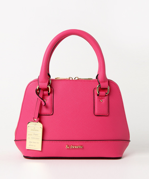 & chouette（アンドシュエット）の「[f]ボストンバッグ(S)（ボストンバッグ・レディース・ブラック/ホワイト/サーモンピンク/レッド/ネイビー・FREE）」の4枚目の写真