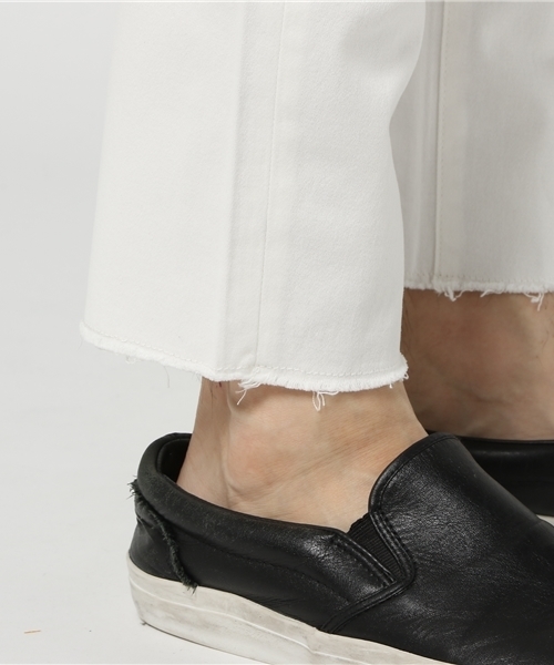 VENCEEXCHANGE（ヴァンスエクスチェンジ）の「モノトーン膝カットスキニー               （その他パンツ・メンズ・ブラック/オフホワイト・MEDIUM/LARGE）」の9枚目の写真