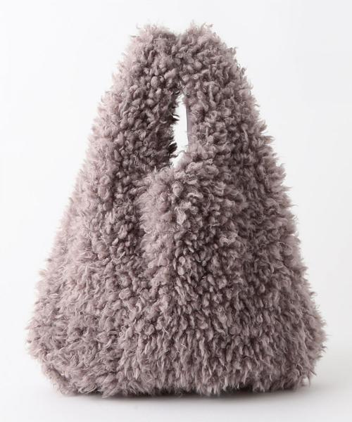 Another Edition（アナザーエディション）の「【展開店舗限定】カールマーケットバッグ（トートバッグ・レディース・ライトピンク/モカ/グレー・フリー）」の2枚目の写真