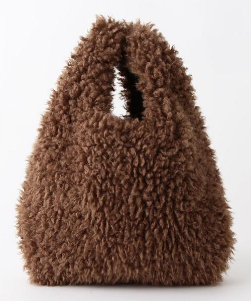 Another Edition（アナザーエディション）の「【展開店舗限定】カールマーケットバッグ（トートバッグ・レディース・ライトピンク/モカ/グレー・フリー）」の9枚目の写真