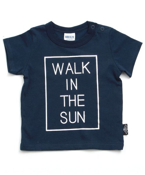 BREEZE（ブリーズ）の「箔プリントロゴＴシャツ（Tシャツ/カットソー・キッズ・グレー/ネイビー/オフホワイト・140/110/130/95/100/120/80/90）」の3枚目の写真