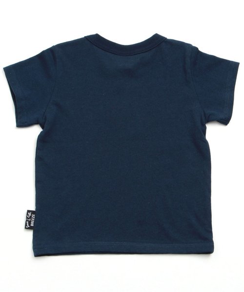 BREEZE（ブリーズ）の「箔プリントロゴＴシャツ（Tシャツ/カットソー・キッズ・グレー/ネイビー/オフホワイト・140/110/130/95/100/120/80/90）」の8枚目の写真