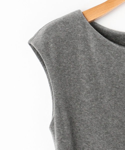 Tiara(ティアラ)の「ベロア×チュールドレス(ワンピース・レディース・ネイビー/トップグレー・L/S/M)」の6枚目の写真