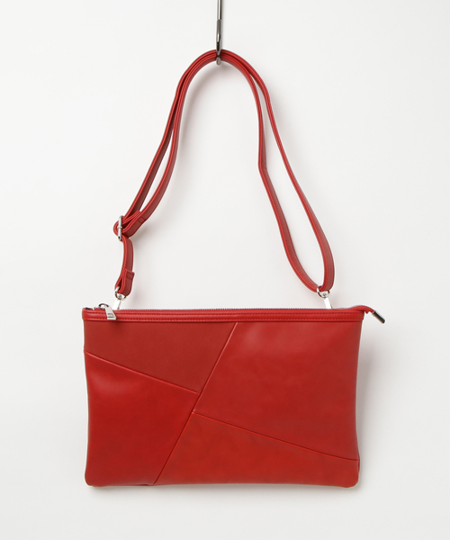 VENCEEXCHANGE(ヴァンスエクスチェンジ)の「ブロッキングラウンドクラッチ(クラッチバッグ・メンズ・ブラック/ブラウン/レッド/ブルー・FREE)」の1枚目の写真