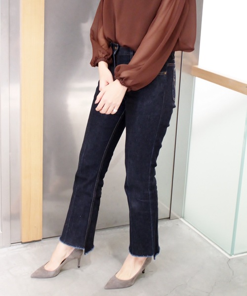 plage（プラージュ）の「VIOLETTE ROOM 別注フレアデニムパンツ◆（デニムパンツ・レディース・ネイビー・38/36）」の15枚目の写真