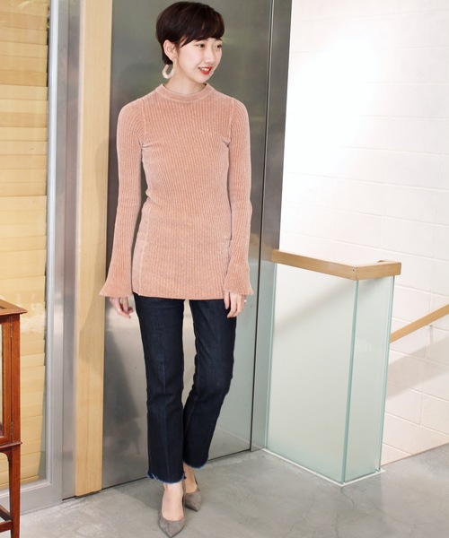 plage（プラージュ）の「VIOLETTE ROOM 別注フレアデニムパンツ◆（デニムパンツ・レディース・ネイビー・38/36）」の19枚目の写真