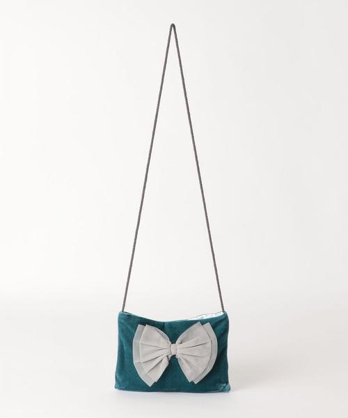 green label relaxing（グリーンレーベルリラクシング）の「GLRﾁｭｰﾙﾘﾎﾞﾝﾎﾟｼｪｯﾄ ◆（ショルダーバッグ・キッズ・ピンク/ターコイズブルー・FREE）」の5枚目の写真