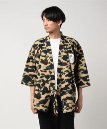 激レア アベイシングエイプ kimono shirt 羽織 刺繍 ブラック美品 JAPANESE TATTOO MOTIF KIMONO JACKET 2024年10月26日(土)発売