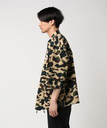 激レア アベイシングエイプ kimono shirt 羽織 刺繍 ブラック美品 A BATHING APE 新品 エイプ NINJA KIMONO SHIRT シャツ 羽織