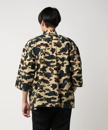 激レア アベイシングエイプ kimono shirt 羽織 刺繍 ブラック美品 A BATHING APE 新品 エイプ NINJA KIMONO SHIRT シャツ 羽織