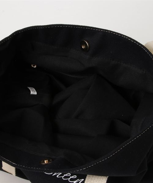 Edit Sheen（エディットシーン）の「縦型キャンバスロゴトートバッグ（トートバッグ・レディース・ブラック/ホワイト/アイボリー・FREE）」の11枚目の写真